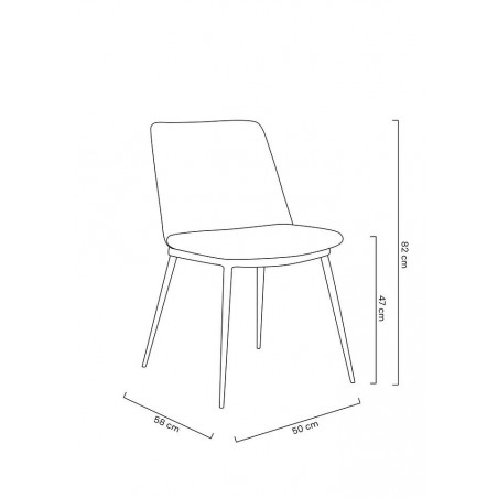 Krzesło DIEGO żółte