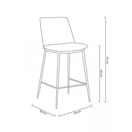 Hoker DIEGO 65 zielony - welur, podstawa czarno złota