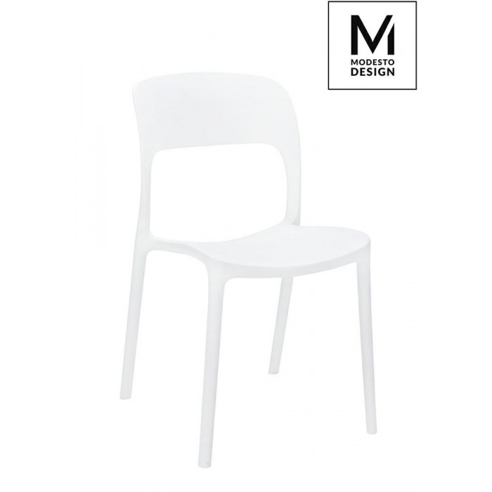 MODESTO krzesło ZING białe - polipropylen