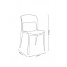 MODESTO krzesło ZING białe - polipropylen