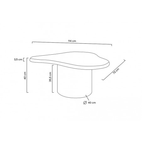 Stolik Rene 1 mikrocement