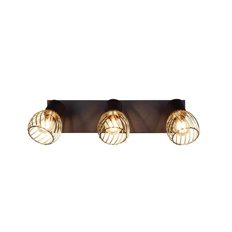 RL Reflektor sufitowy ARDON R81383080 czarny, złoty i odcienie złota