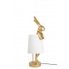 KARE lampa stołowa RABBIT 50 cm złota / biała