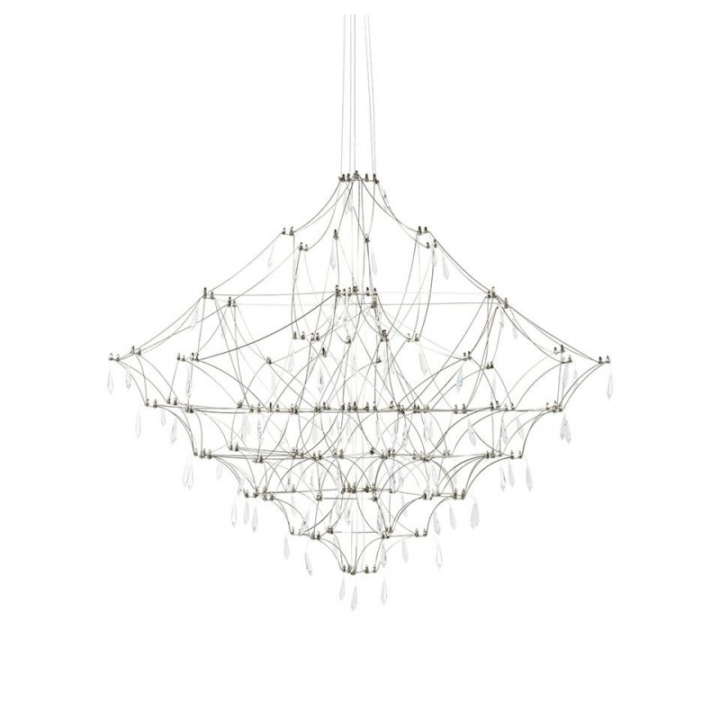 Lampa wisząca CONSTELATION 77 - LED, stal szczotkowana