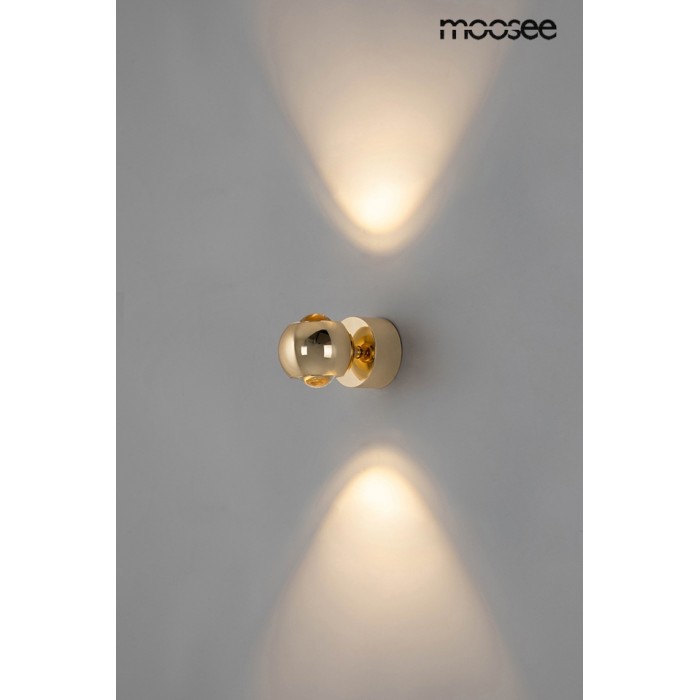 MOOSEE Lampa ścienna EOS złota