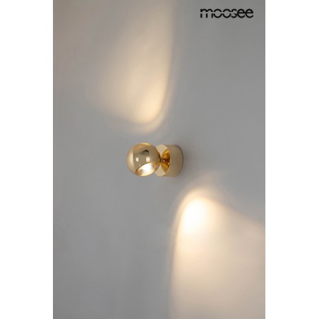 MOOSEE Lampa ścienna EOS złota