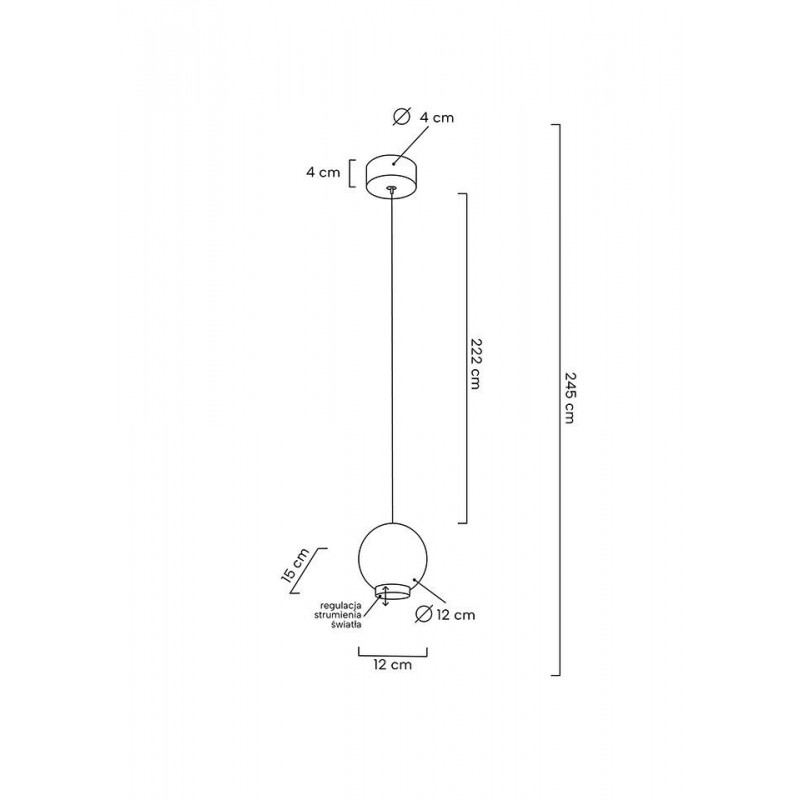 MOOSEE lampa wisząca OJO złota