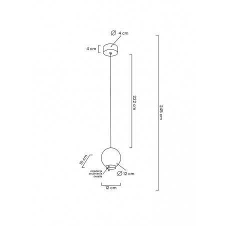 MOOSEE lampa wisząca OJO złota