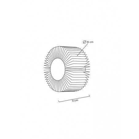 MOOSEE lampa ścienna SUNNY złota złota