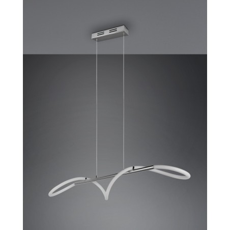 RL Lampa wisząca LED nowoczesna ARGOS R32361106 srebrny i odcienie srebra, biały