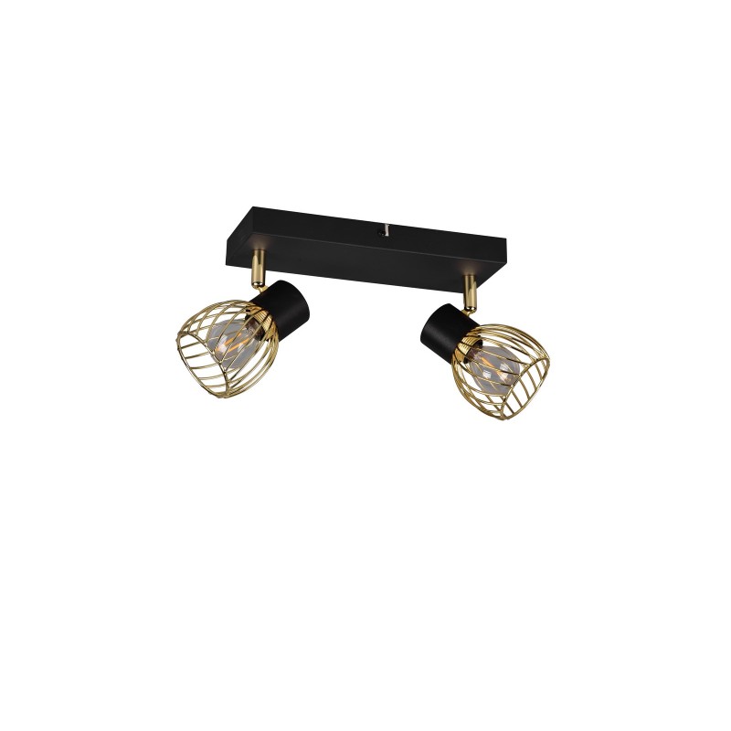 RL Reflektor ścienny ARDON R81382080 czarny, złoty i odcienie złota