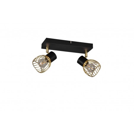 RL Reflektor ścienny ARDON R81382080 czarny, złoty i odcienie złota