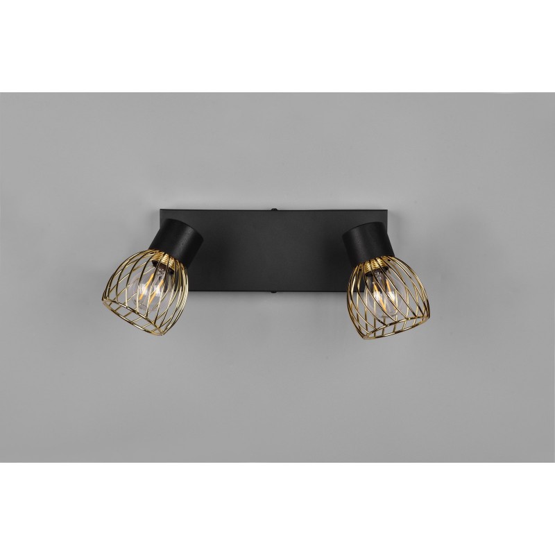 RL Reflektor ścienny ARDON R81382080 czarny, złoty i odcienie złota