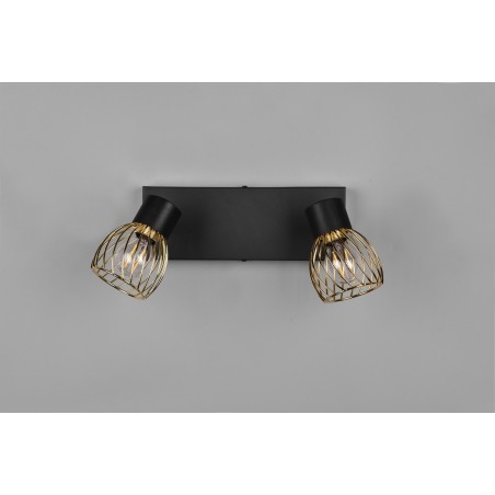 RL Reflektor ścienny ARDON R81382080 czarny, złoty i odcienie złota