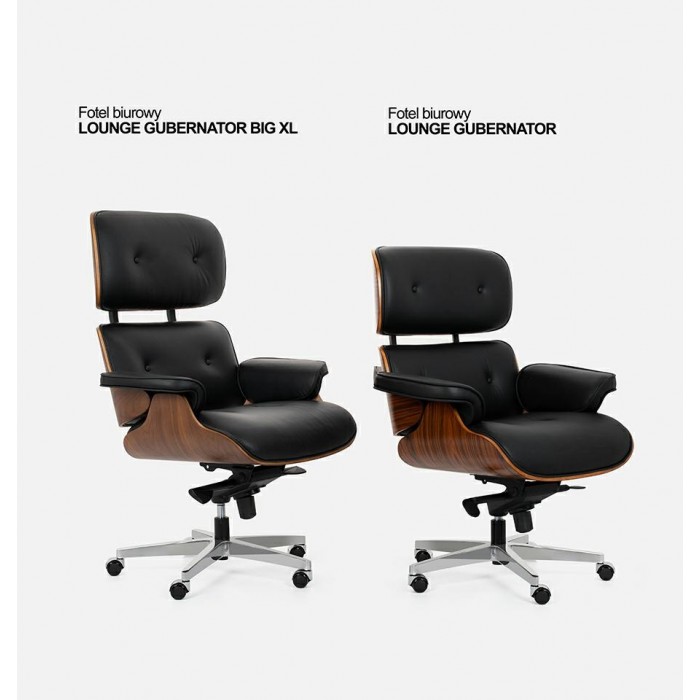 Fotel biurowy LOUNGE GUBERNATOR czarny -...