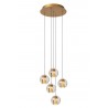 Lucide Lampa wisząca LED nowoczesna DILENKO 13497/15/02 złoty i odcienie złota