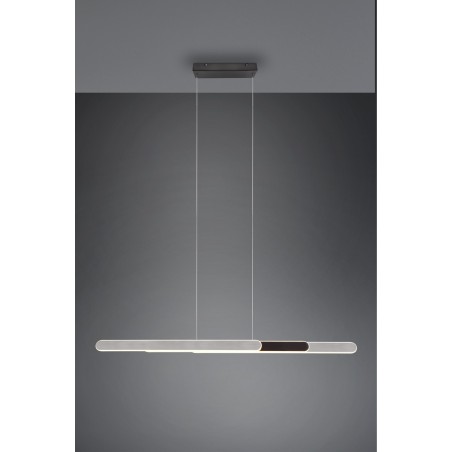 Trio Lampa wisząca LED nowoczesna HELIOS 343310305 srebrny i odcienie srebra