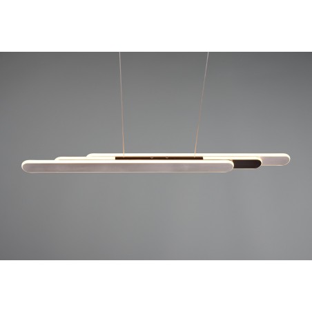 Trio Lampa wisząca LED nowoczesna HELIOS 343310305 srebrny i odcienie srebra