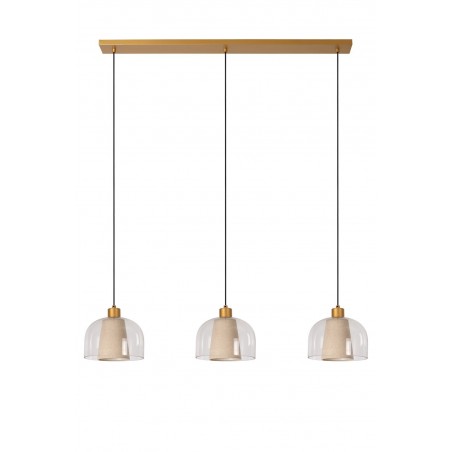 Lucide Lampa wisząca nowoczesna GUNHILD 30460/03/60 złoty i odcienie złota, beżowy