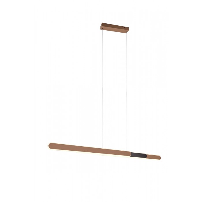 Trio Lampa wisząca LED nowoczesna HELIOS 343310365 brązowy i odcienie brązu