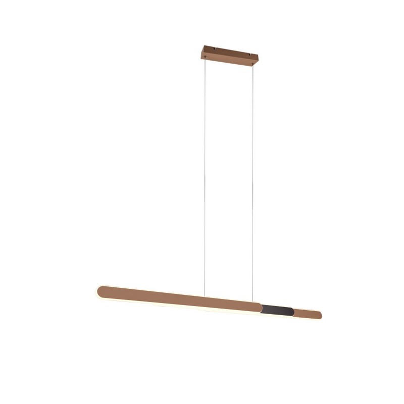 Trio Lampa wisząca LED nowoczesna HELIOS 343310365 brązowy i odcienie brązu