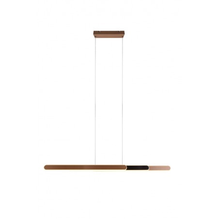 Trio Lampa wisząca LED nowoczesna HELIOS 343310365 brązowy i odcienie brązu