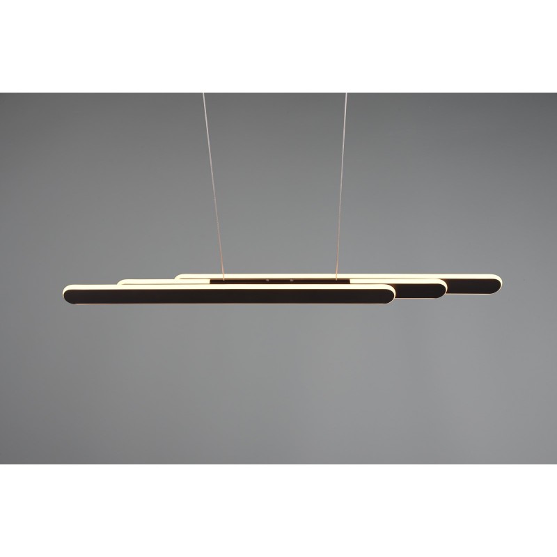 Trio Lampa wisząca LED nowoczesna HELIOS 343310332 czarny