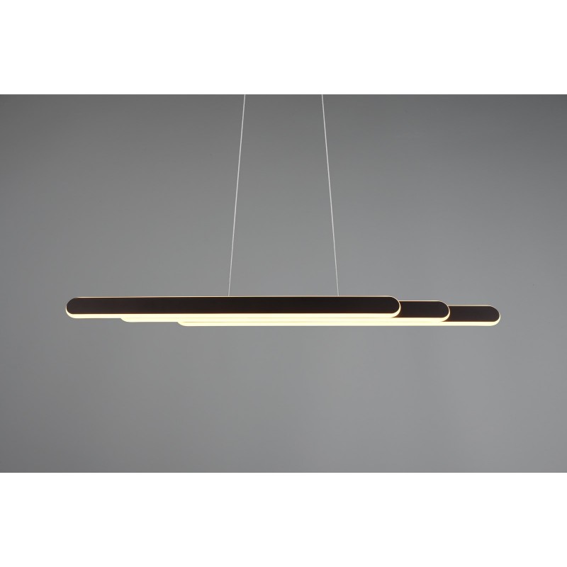 Trio Lampa wisząca LED nowoczesna HELIOS 343310332 czarny