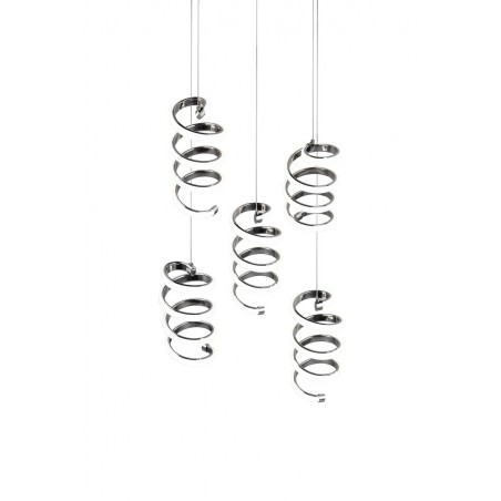 RL Lampa wisząca LED nowoczesna LAOLA R34185306 srebrny i odcienie srebra