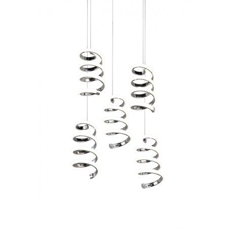 RL Lampa wisząca LED nowoczesna LAOLA R34185306 srebrny i odcienie srebra