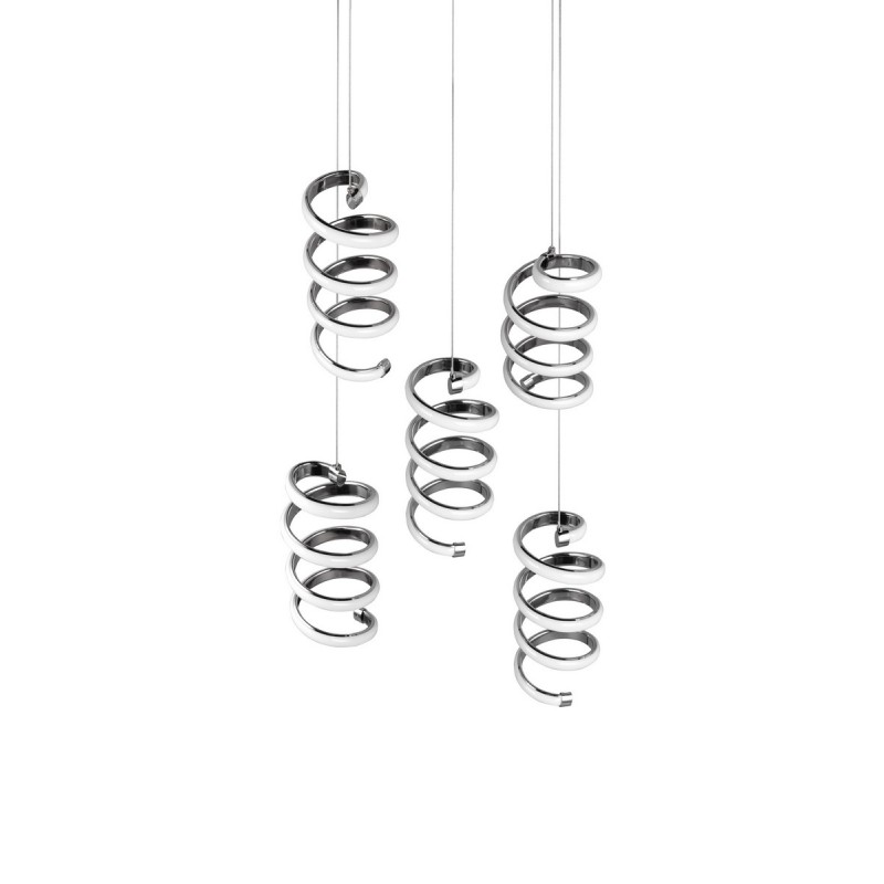 RL Lampa wisząca LED nowoczesna LAOLA R34185306 srebrny i odcienie srebra