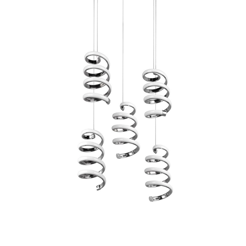 RL Lampa wisząca LED nowoczesna LAOLA R34185306 srebrny i odcienie srebra