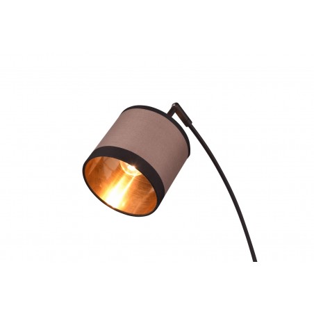 RL Lampa podłogowa DAVOS R41553041 czarny, szary i odcienie szarości