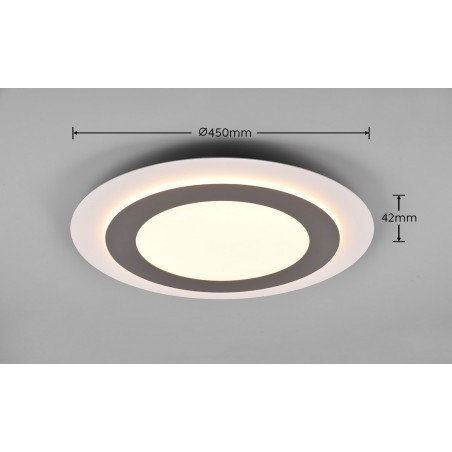 Trio Lampa natynkowa LED MORGAN 641519207 srebrny i odcienie srebra