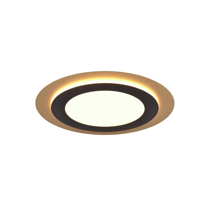 Trio Lampa natynkowa LED MORGAN 641519280 czarny, złoty i odcienie złota