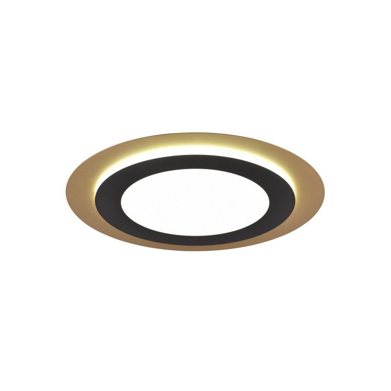 Trio Lampa natynkowa LED MORGAN 641519280 czarny, złoty i odcienie złota