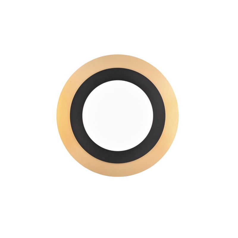 Trio Lampa natynkowa LED MORGAN 641519280 czarny, złoty i odcienie złota