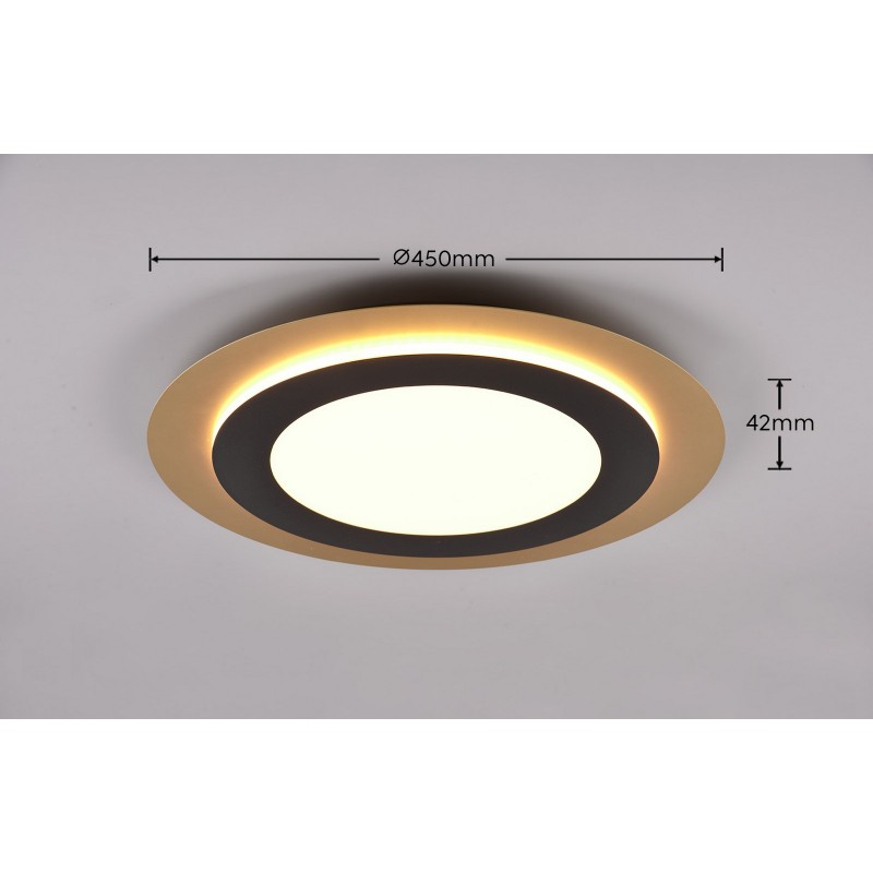 Trio Lampa natynkowa LED MORGAN 641519280 czarny, złoty i odcienie złota