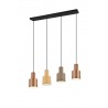Trio Lampa wisząca nowoczesna AGUDO 319400417 inny, brązowy i odcienie brązu