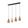 Trio Lampa wisząca nowoczesna AGUDO 319400417 inny, brązowy i odcienie brązu