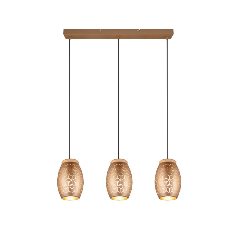 RL Lampa wisząca nowoczesna BIDAR R31573065 brązowy i odcienie brązu