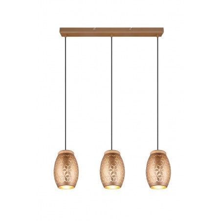 RL Lampa wisząca nowoczesna BIDAR R31573065 brązowy i odcienie brązu