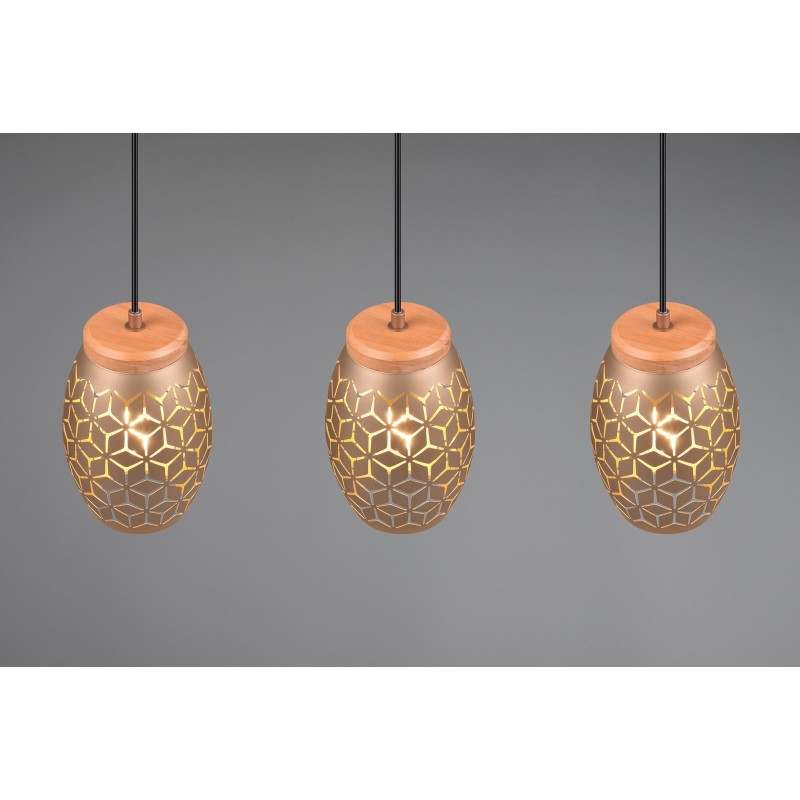 RL Lampa wisząca nowoczesna BIDAR R31573065 brązowy i odcienie brązu