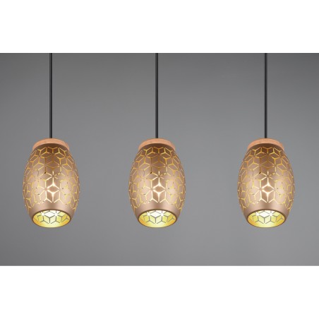 RL Lampa wisząca nowoczesna BIDAR R31573065 brązowy i odcienie brązu