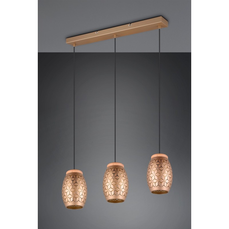 RL Lampa wisząca nowoczesna BIDAR R31573065 brązowy i odcienie brązu