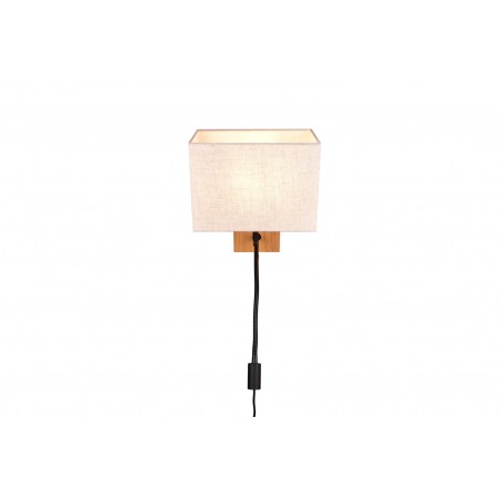 Trio Kinkiet NILAM 212870236 drewno jasne i ciemne, biały