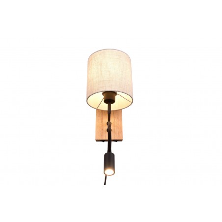 Trio Kinkiet NILAM 212879236 drewno jasne i ciemne, biały