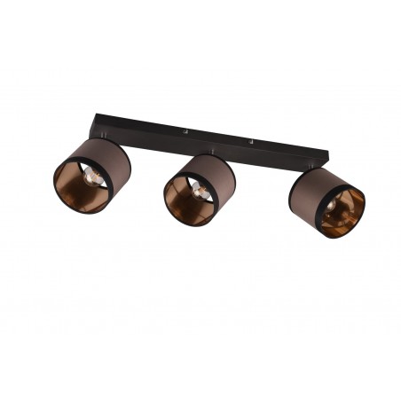 RL Reflektor sufitowy DAVOS R81553041 czarny, szary i odcienie szarości