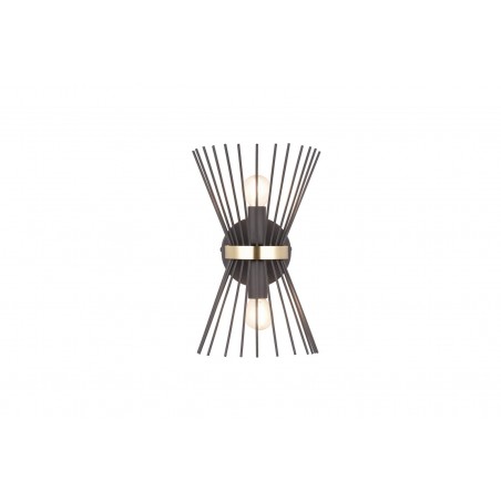 RL Kinkiet ROD R21532080 czarny, złoty i odcienie złota