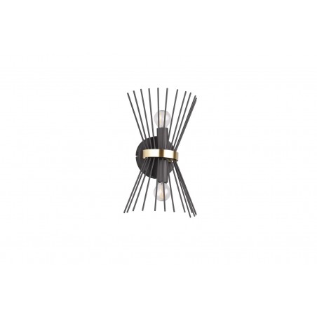 RL Kinkiet ROD R21532080 czarny, złoty i odcienie złota